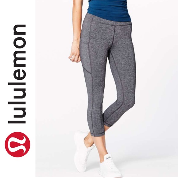 lululemon athletica Pants - NWT Lululemon Speed Up Crop 21” heathered black